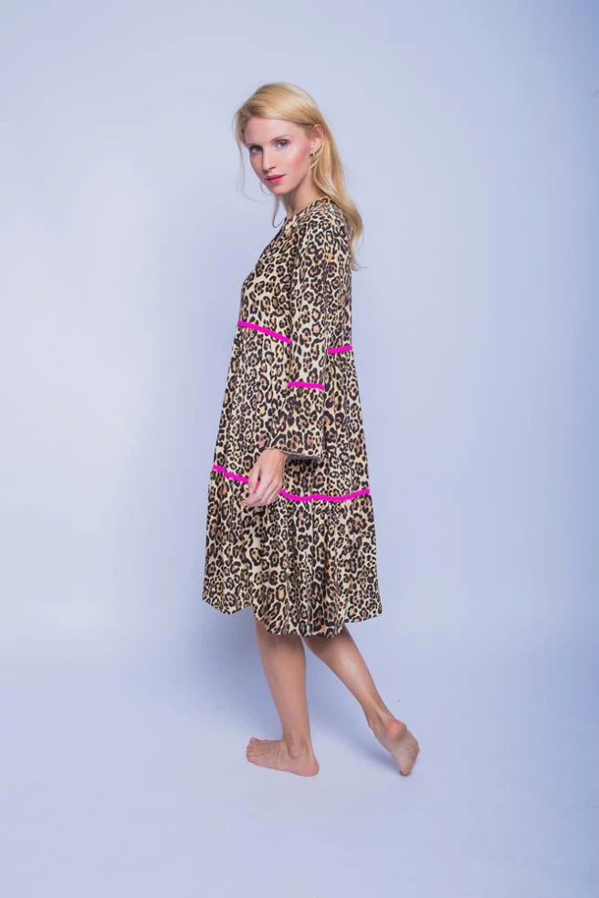 Emily Van Den Bergh Leopard Kjole