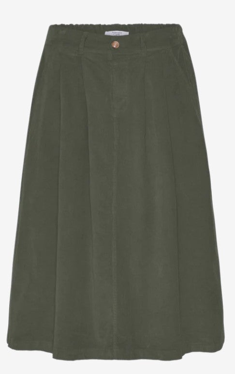 Amaze Copenhagen fløjls nederdel grøn