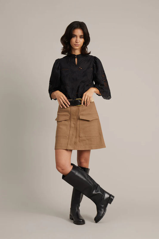 Munthe Greek Top Black