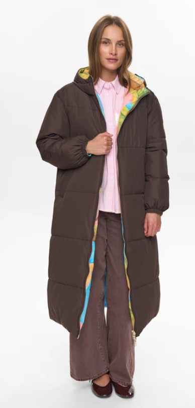 Nümph Nusoula vendbar jakke Black Coffee