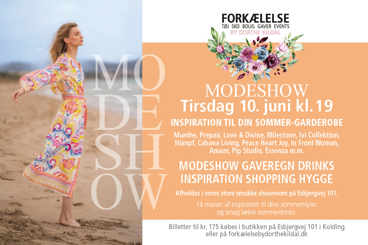 Sommer modeshow tirsdag, den 10. juni kl. 19