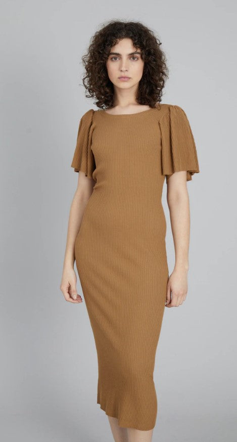 Munthe Vallen strikkjole caramel