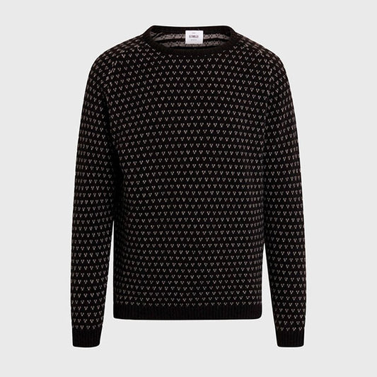 Klitmøller Collective Sweater, Hugo sort/lys grå