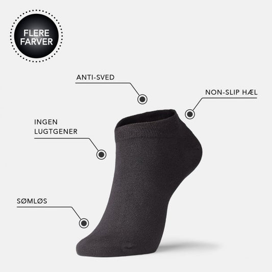 Babums footies IQ sox sorte 3 par