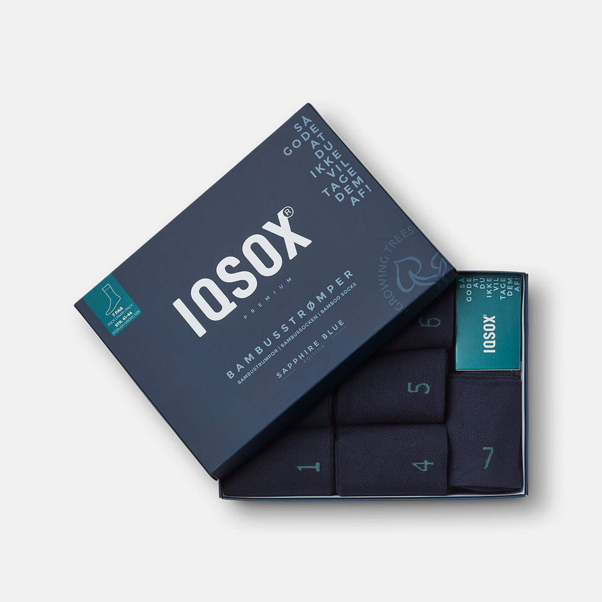 IQ sox strømper blå 7 par