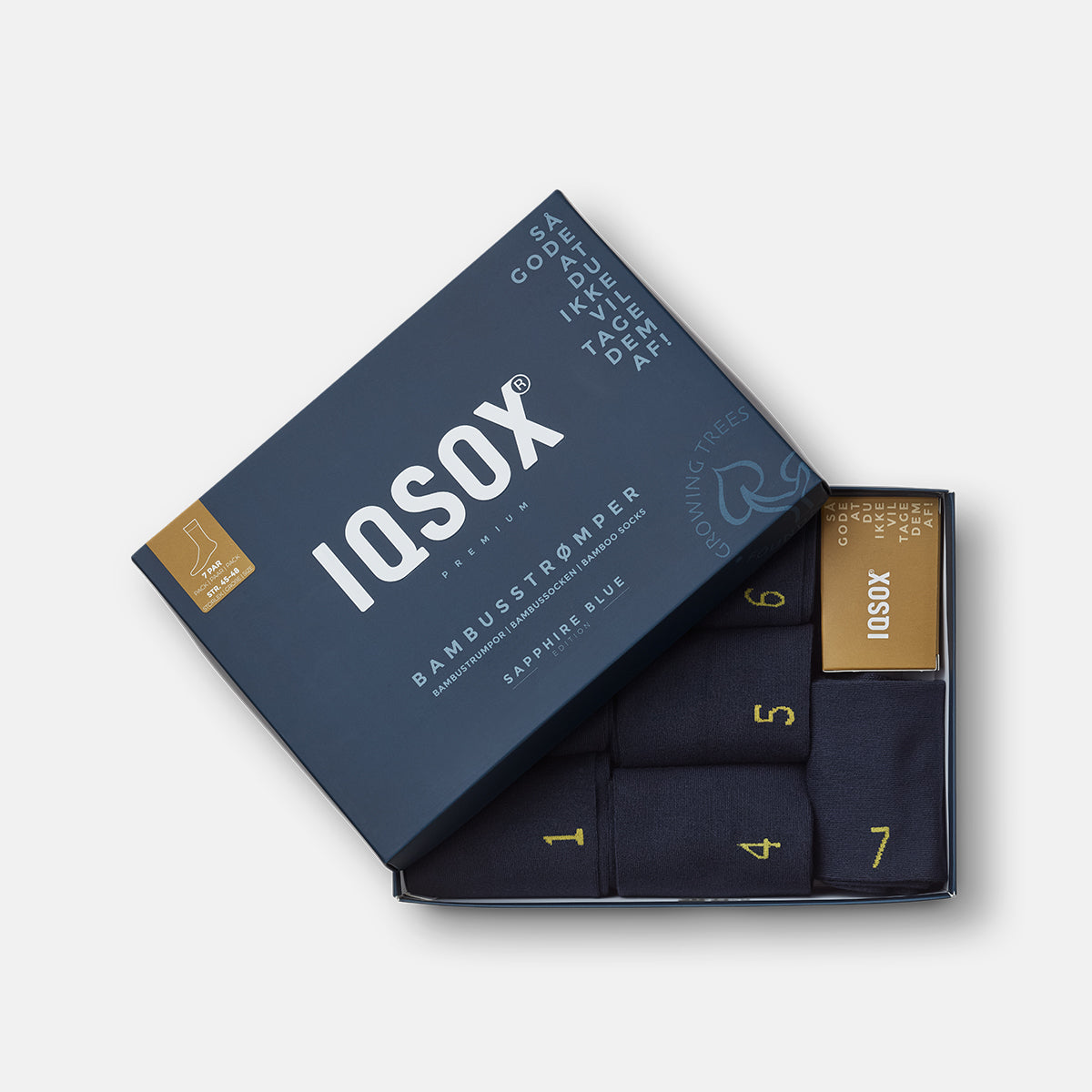 IQ sox strømper blå 7 par