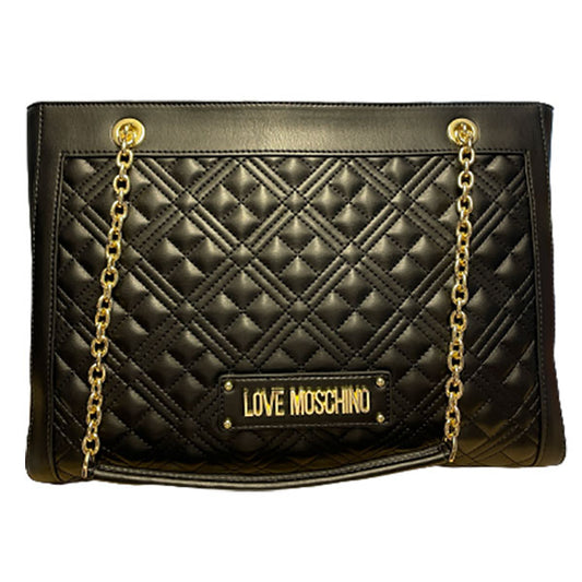 Love Moschino sort quilted håndtaske