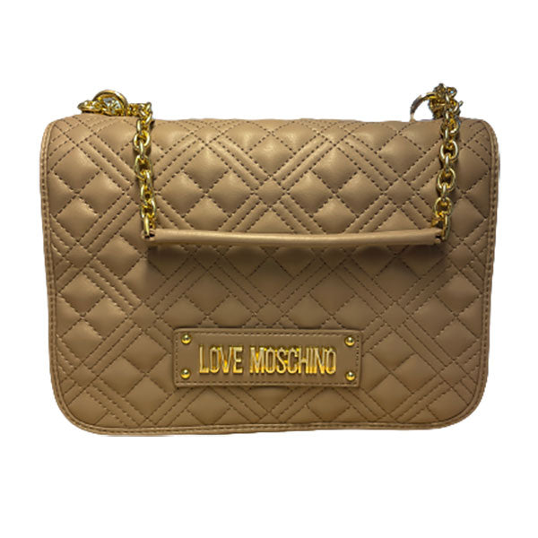 Love Moschino grå quilted lædertaske