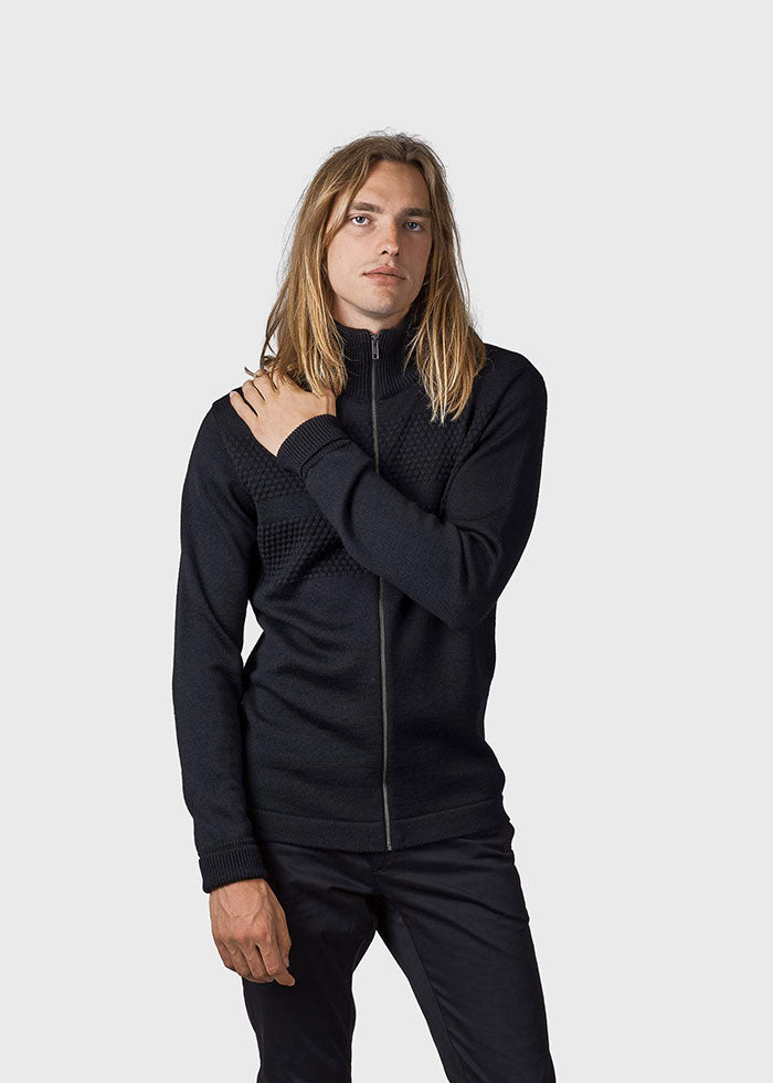 Klitmøller Collective Kardigan, Marinus sort