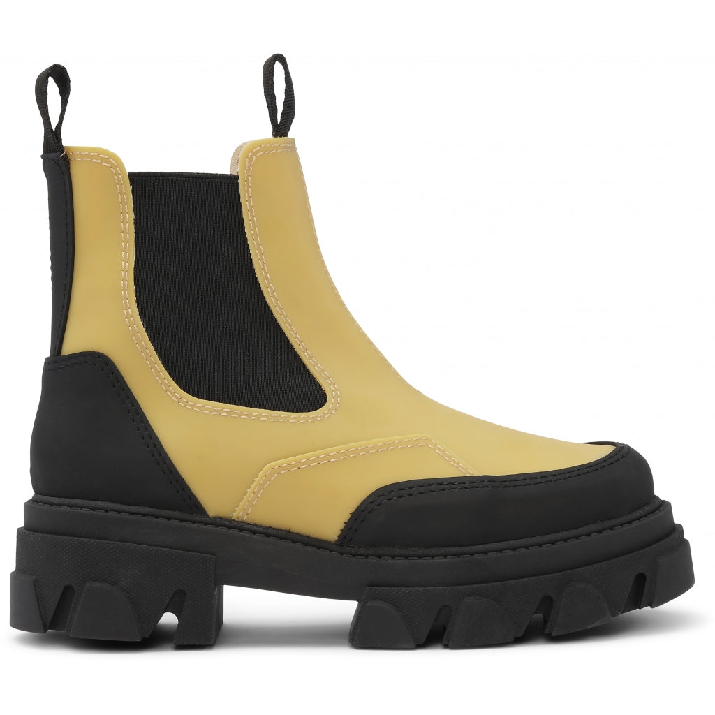 Gardenia kort støvle gul/sort