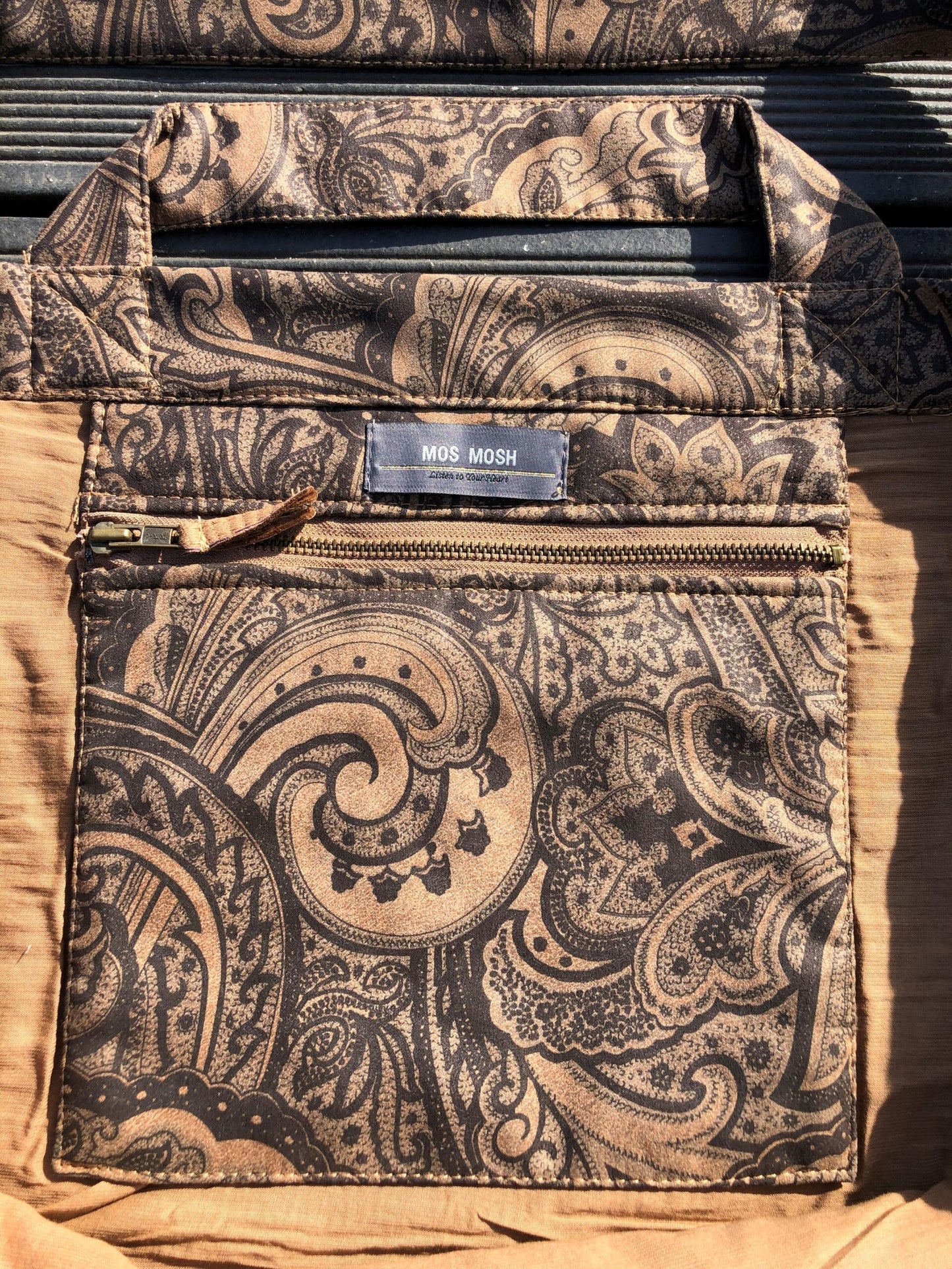 Mos Mosh weekendtaske camel/guld/sort