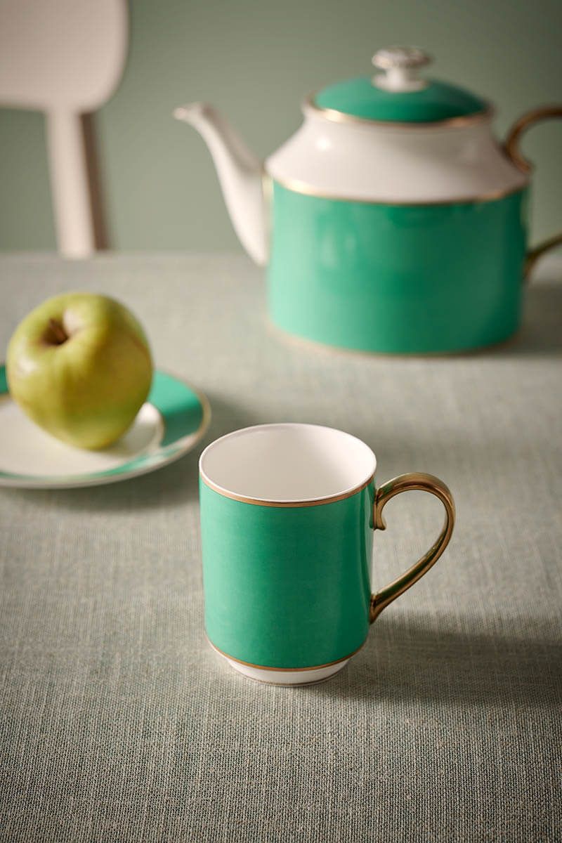 Pip Studio large mug with ear Chique Gold-Green 350 ml.