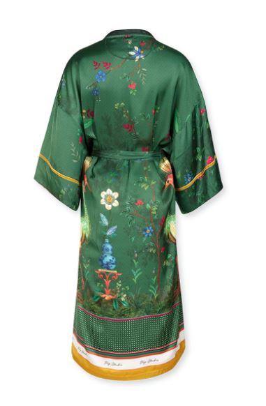 Pip Studio kimono birds in love green