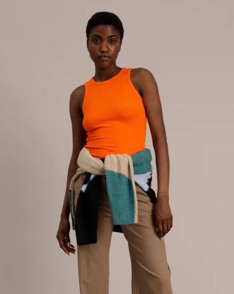 Munthe peach t-shirt orange