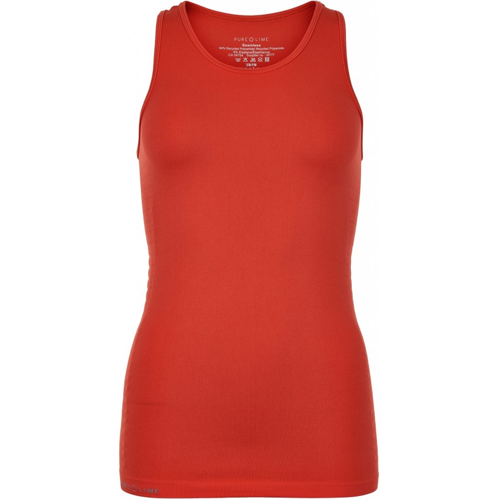 Pure lime seamless top orange