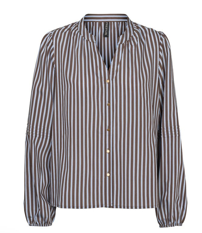 Prepair Harriet Blouse Blue Brown