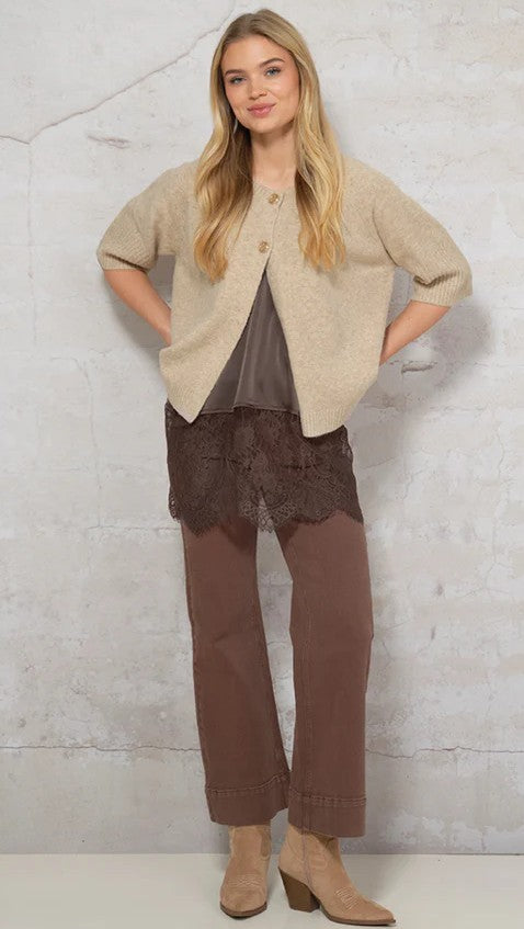 Prepair Naomi Knit Cardigan Sand