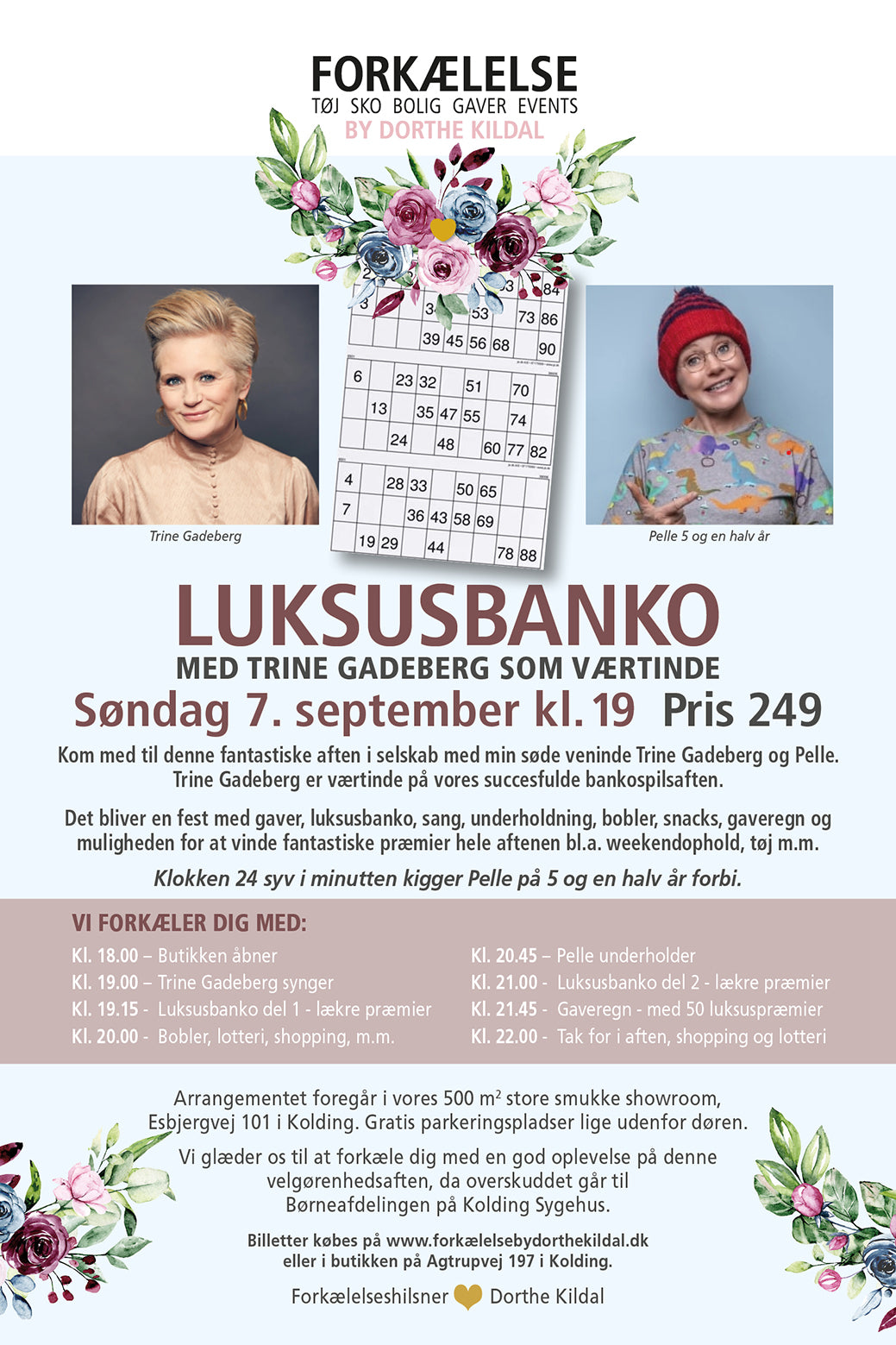 Luksusbanko med Trine Gadeberg som værtinde 7. september