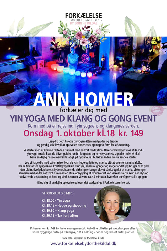 YIN OG KLANG YOGA med Ann Homer 1. oktober