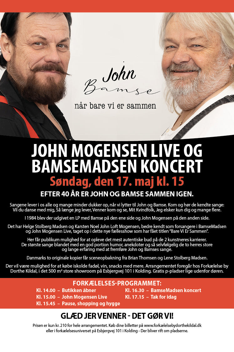 JOHN MOGENSEN LIVE OG BAMSEMADSEN KONCERT