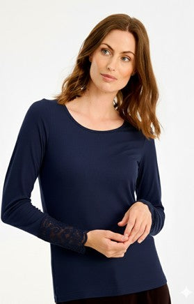 In Front Woman Vivian Blouse Dark blue