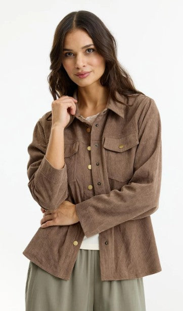 IN Front Women Mallery Jacket Cafe Latte