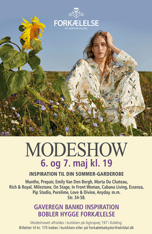 Modeshow mandag, den 6. maj kl. 19