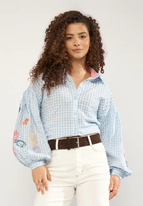 Nümphj Nusurfer Shirt Placid Blue