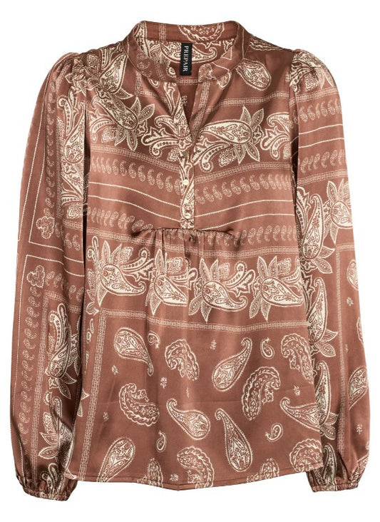 Prepair Camilla blouse brown 2907