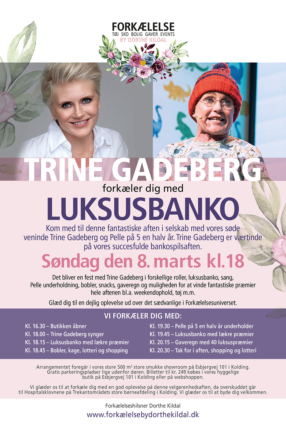 LUKSUSBANKO MED TRINE GADEBERG OG PELLE 8. MARTS KL. 18