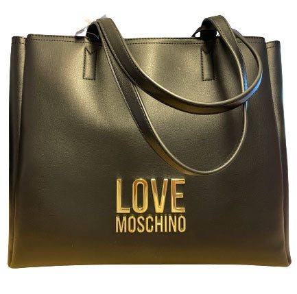 Love Moschino sort læder håndtaske