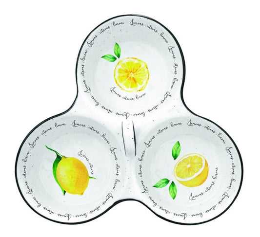 Amalfi skål 3-delt med citroner